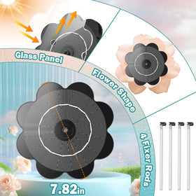 Yzert solar fountain adapts spray height to sunlight for dynamic displays
