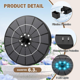 Yzert fountain with stable fixing pipes prevents water spray beyond the bath
