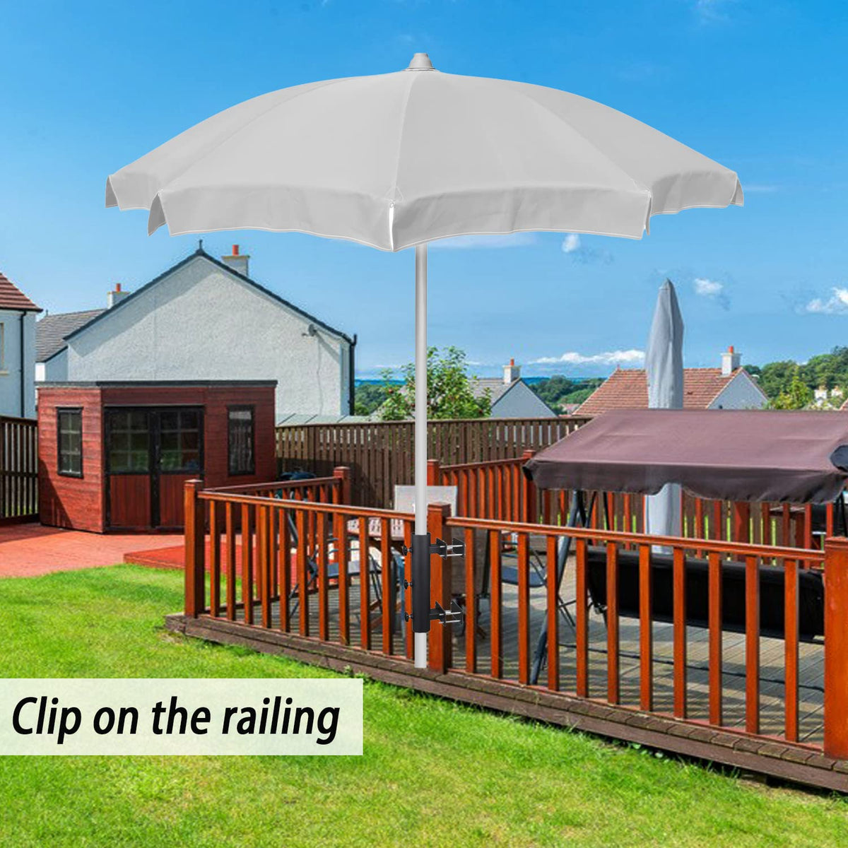 YZZHAJ weather-resistant metal mount with black coating for outdoor use.
