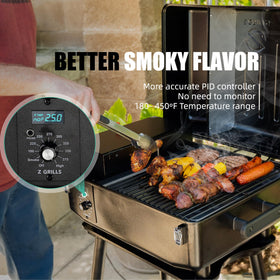 Z GRILLS 2026 200A hardwood pellets delivering rich smoke flavor