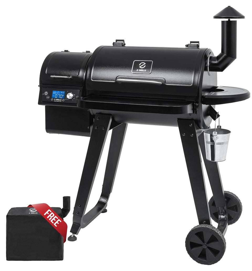 Z GRILLS ZPG-450A front view for compact backyard grilling and portability