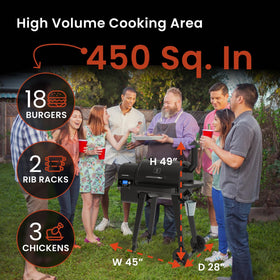 Pellet feed system on ZGRILLS ZPG-450A delivering wood-fired flavor