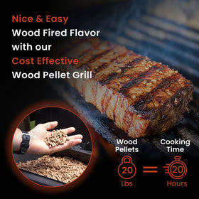 Z GRILLS ZPG-450A PID display demonstrating precise temperature control