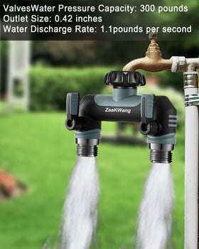 ZaakWang Garden Hose Splitter durability materials highlight weather resistance and long-lasting performance.