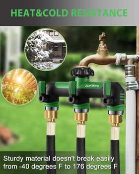 ZaakWang ergonomic handle for easier water control with gloves.