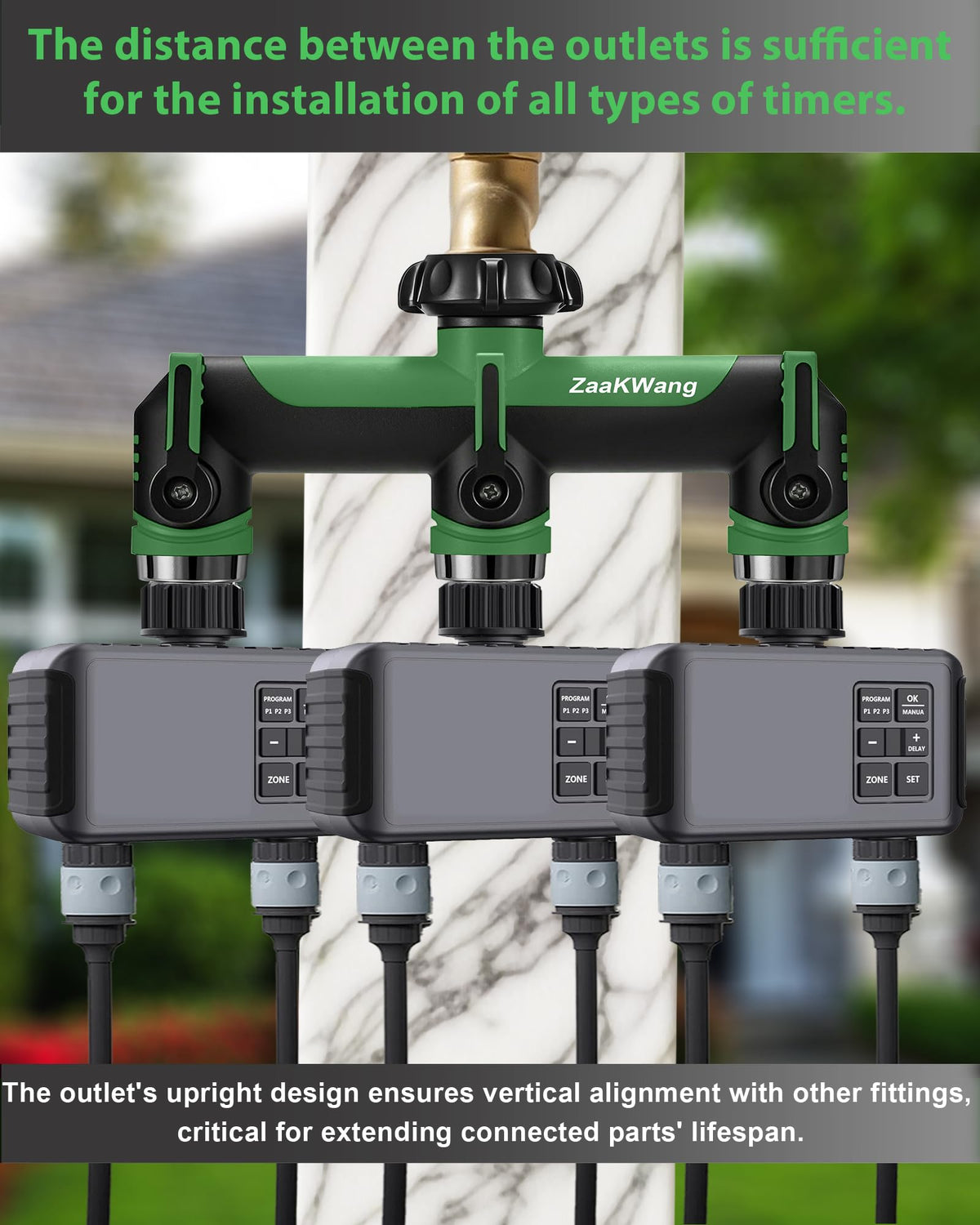 ZaakWang leak-resistant design helps maintain steady flow during busy garden days.