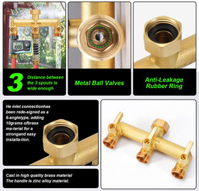 ZaakWang long-handle shutoff valve for easy flow control