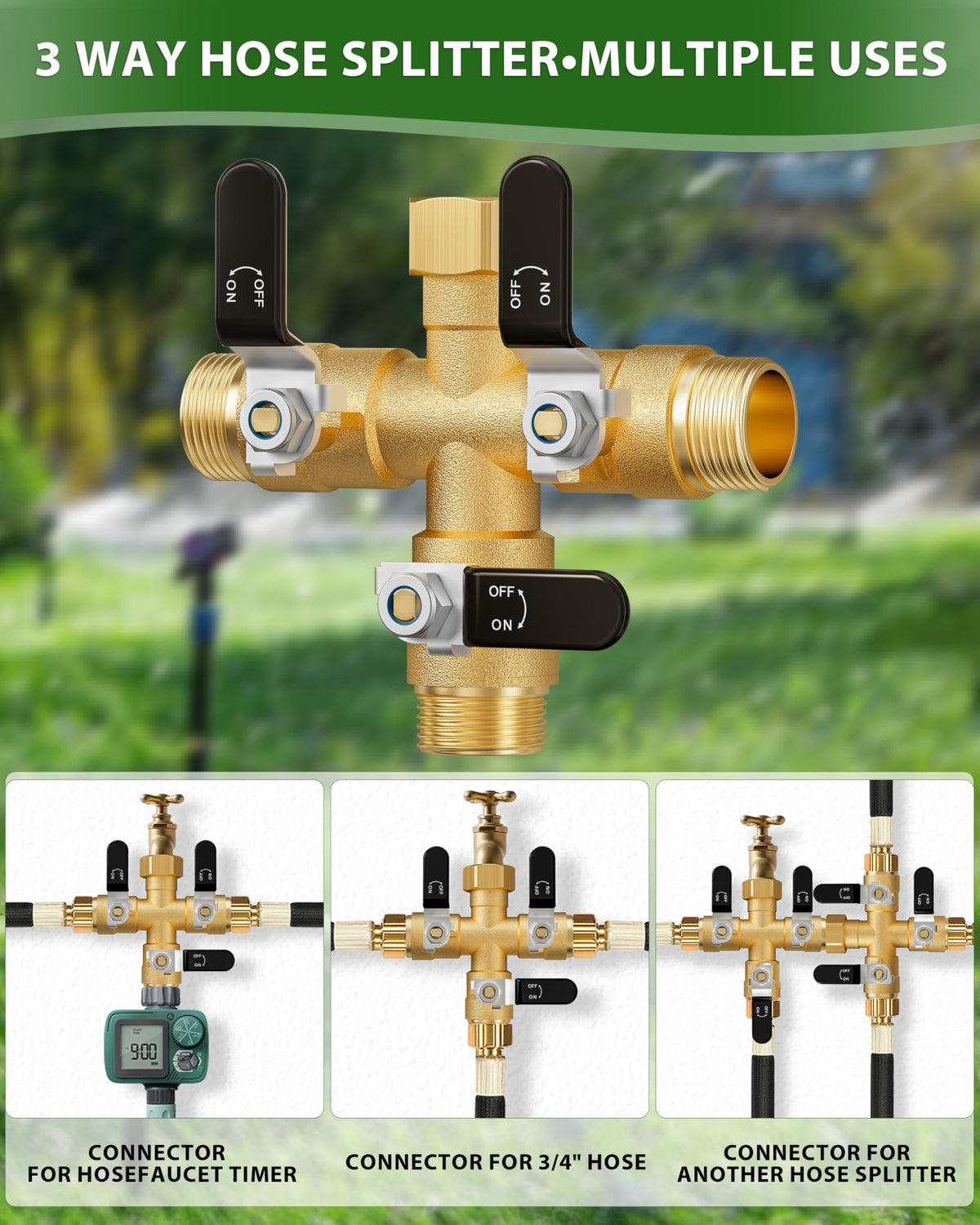 ZaakWang outlets are widely spaced for three simultaneous connections.