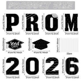 Zachely yard sign with 2-0-2-4 digits and a graduation cap for prom setup