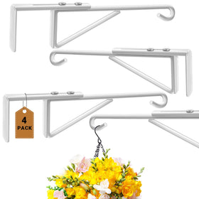 Zacool adjustable fence hook extended out supports large planters up to 18 inches