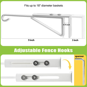 Zacool over-the-fence hanger ideal for plants and decorative displays.