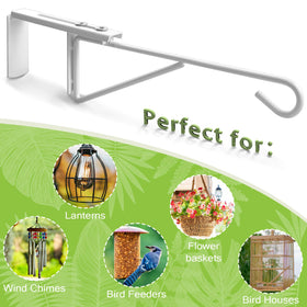 Zacool rust-proof powder-coated fence hooks resist outdoor weather.
