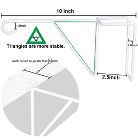 Zacool white fence hooks installation without drilling on a wooden fence