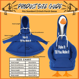 Zadoreck porch goose hoodie easy on-off design for quick seasonal swaps.