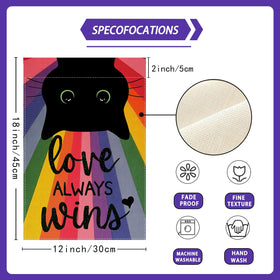ZAEW Colorful Pride banner for patios or gardens.