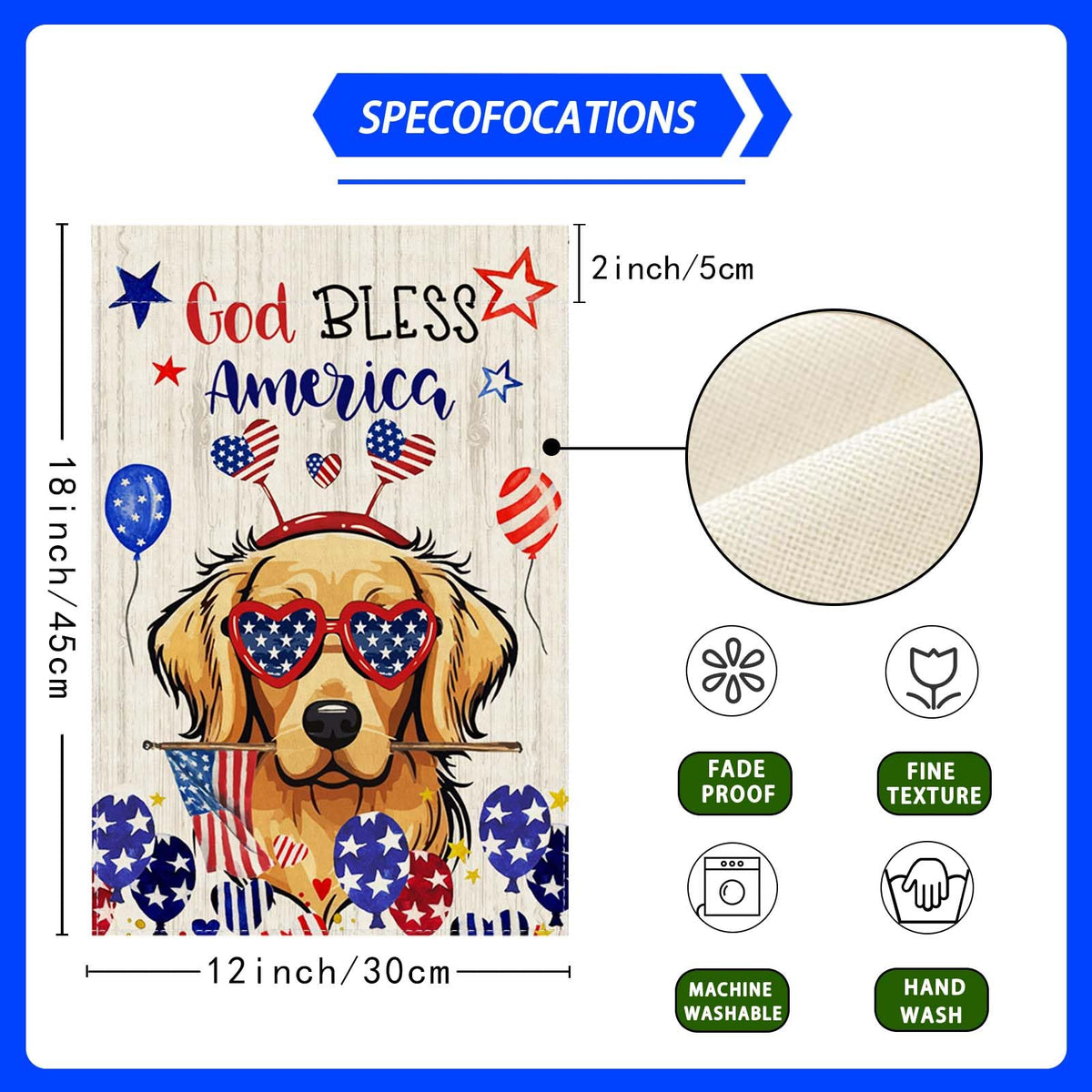 ZAEW multi-purpose flag suited for Memorial Day and July 4th gatherings.