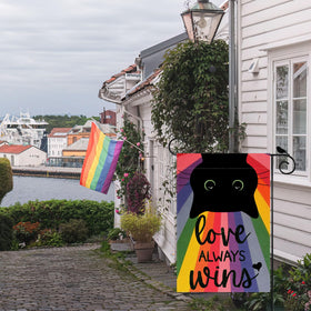 ZAEW Pride Garden Flag for colorful outdoor decor in the yard.
