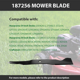 ZALANA 187254 fits 54-inch deck models like YTH and GTH series.