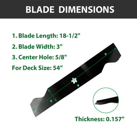 ZALANA 187254 three-pack blades ready for quick, on-hand replacements.