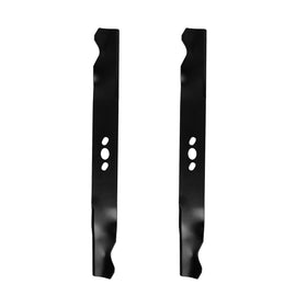 ZALANA 21-inch mulching blade pack close-up showing durable heat treated steel
