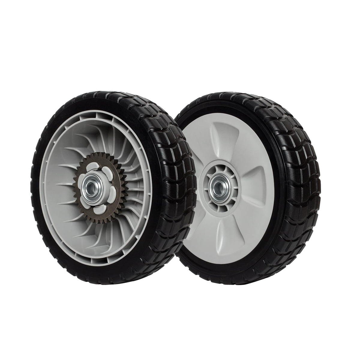 ZALANA 8-inch rear drive wheel assembly delivers reliable traction for mowing.