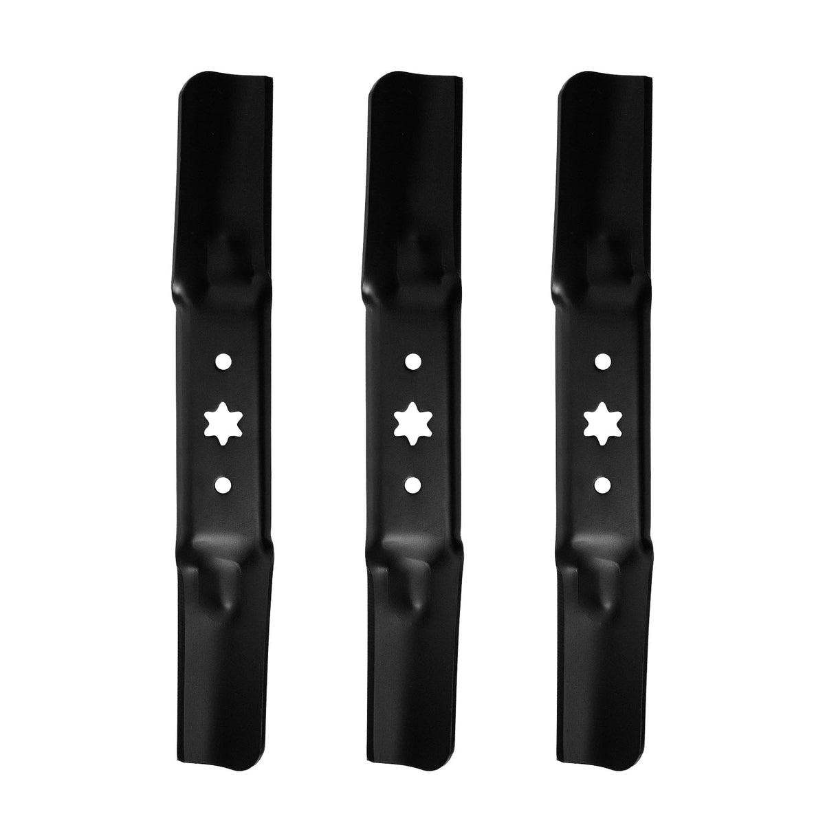 Zalana 942-05056a lawn mower blade pack three blades for quick OEM replacements.