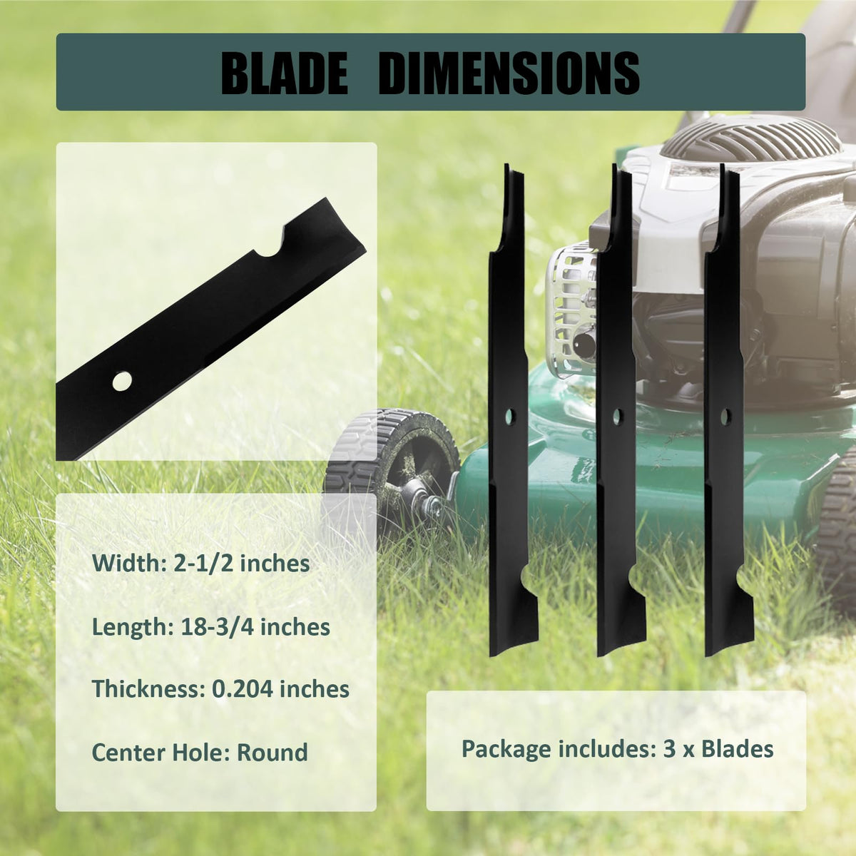 ZALANA blades for Bad Boy 54-inch decks support easy upgrades and consistent mowing.