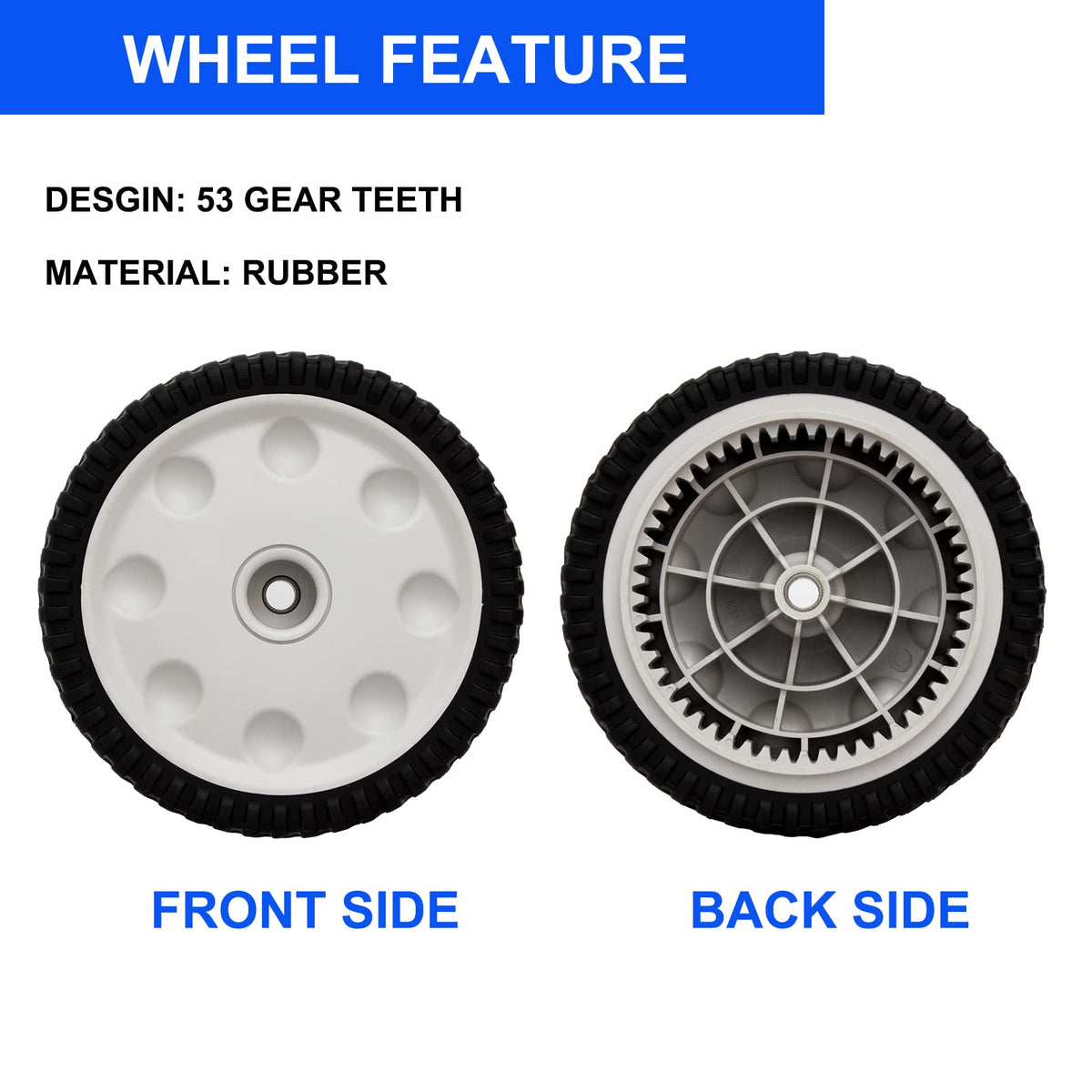 ZALANA compatible Troy-Bilt wheels fit TB210–TB270 series smoothly.