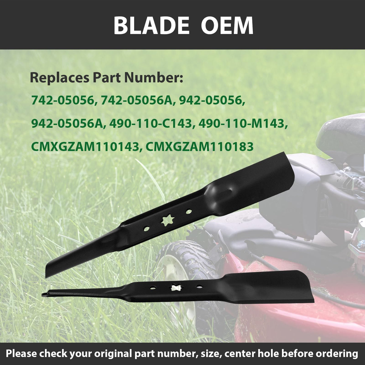 Zalana Cub Cadet ZT1 Ultima lift blade shows precise fit for smooth mowing.