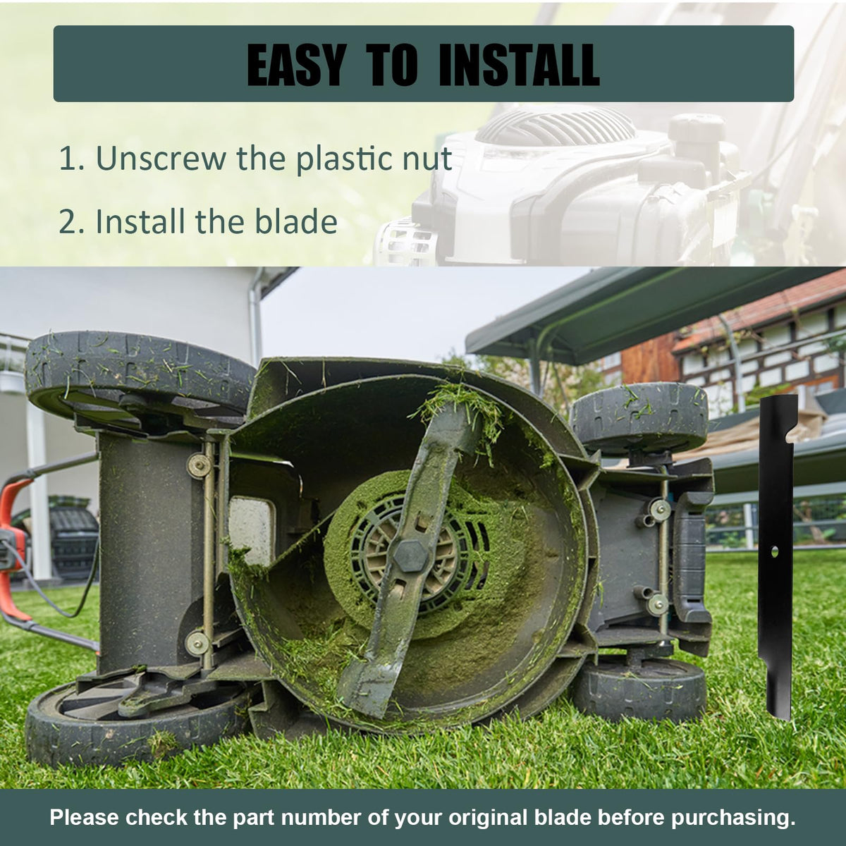ZALANA high lift blades deliver consistent grass lift and even clippings.