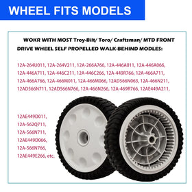 ZALANA easy-install front wheels simplify replacing worn parts.