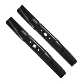ZALANA 42-inch high-lift blades front view optimize cutting performance for neat yards