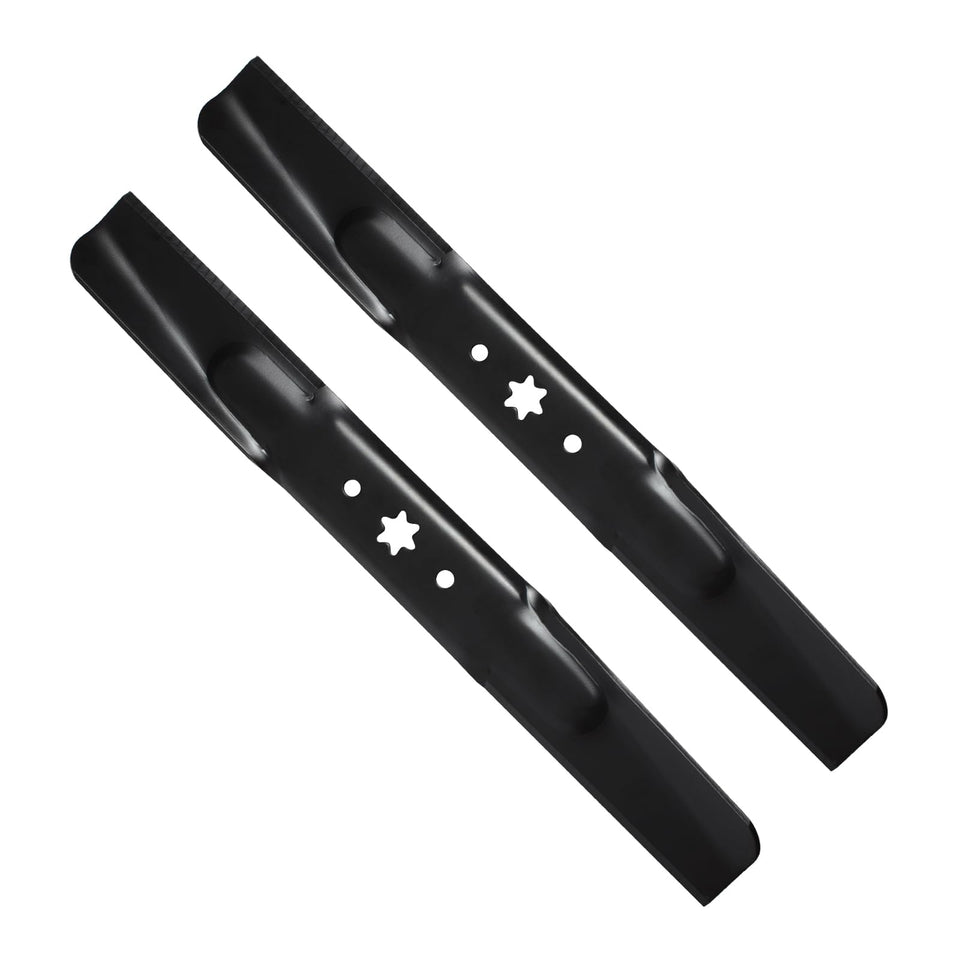 ZALANA 42-inch high-lift blades front view optimize cutting performance for neat yards