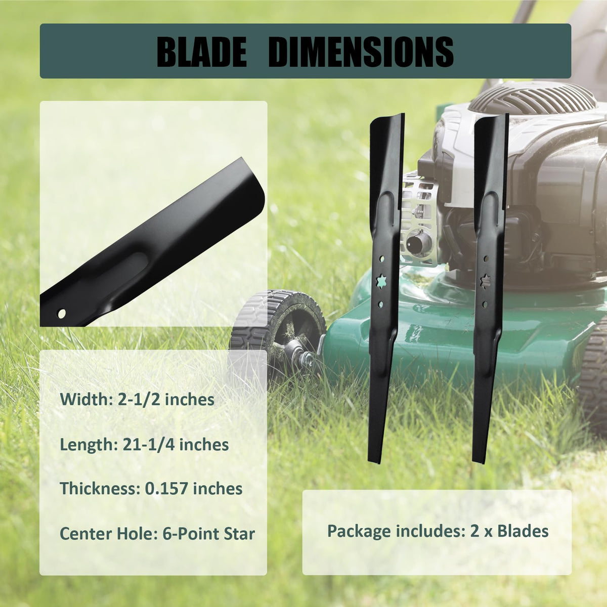 ZALANA high-lift blades side view highlighting blade lift and airflow benefits