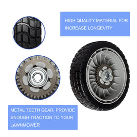 ZALANA pack of 2 rear wheels ready for quick replacement.