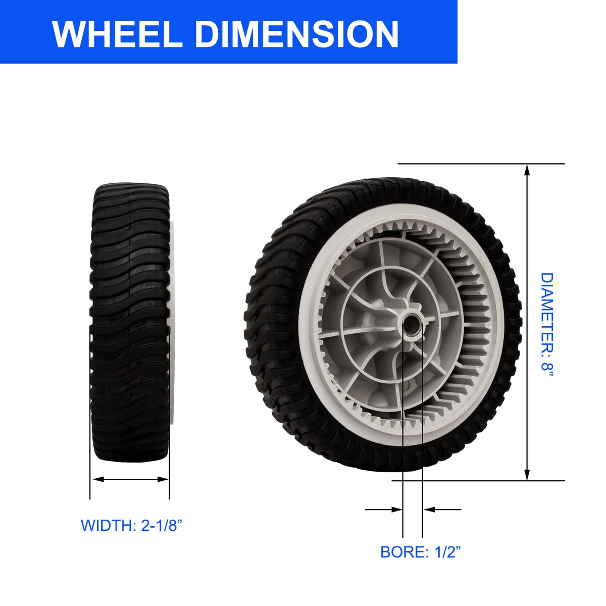 ZALANA wheels with 53 teeth provide reliable grip on varied terrain.