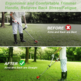 zamazi weedeater handle adjustable clamp fits most trimmers