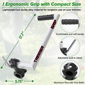 zamazi weed eater handle extension being installed on trimmer shaft