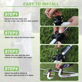 zamazi weedeater handle helps you stand up straighter while trimming