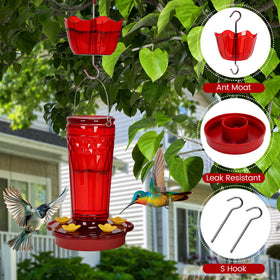 Zamelane feeder perch base offers resting spot for hummingbirds