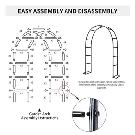ZANGEROI arch assembly is easy with pre-cut and pre-drilled tubes.