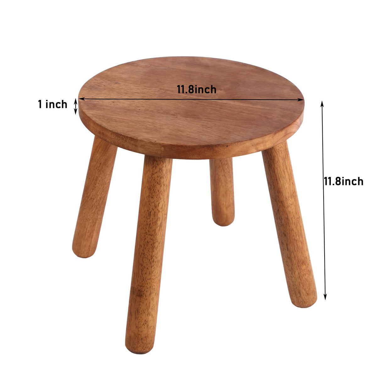 zaowofires detachable-legs wood stool, easy to assemble and store