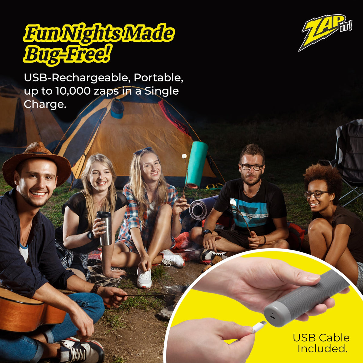 ZAP IT! Outdoor-ready design for camping and picnics
