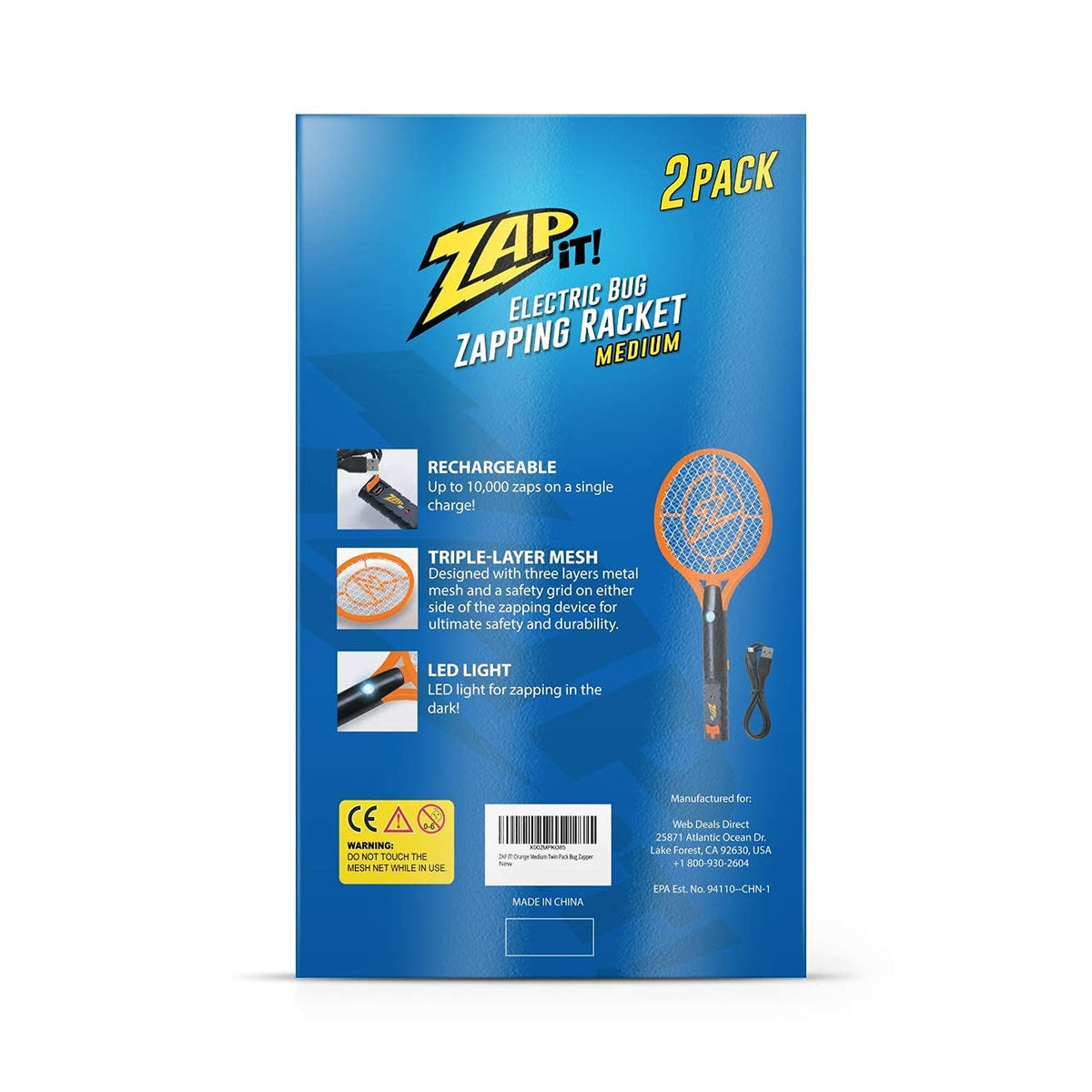 ZAP IT! portable pest control for camping and picnics.