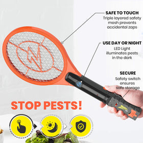 ZAP IT! USB rechargeable zapper with up to 10,000 zaps per charge.