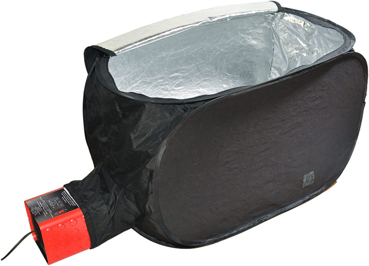 ZappBug heater chamber interior showing a spacious treatment area for luggage and toys.