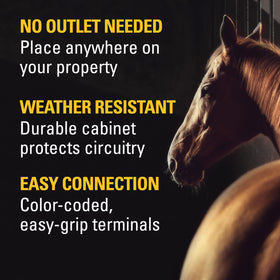 Durable, damage-resistant solar panel housing protects the charger.