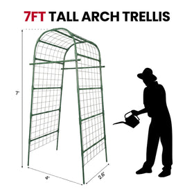 ZATRO metal trellis close-up shows 0.79-inch tube for strength