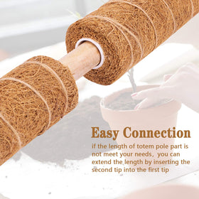 ZAUGONTW easy installation demonstrates vertical support setup for indoor plants.