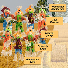 ZAUGONTW smiling scarecrow yard display brings playful autumn charm to gatherings.